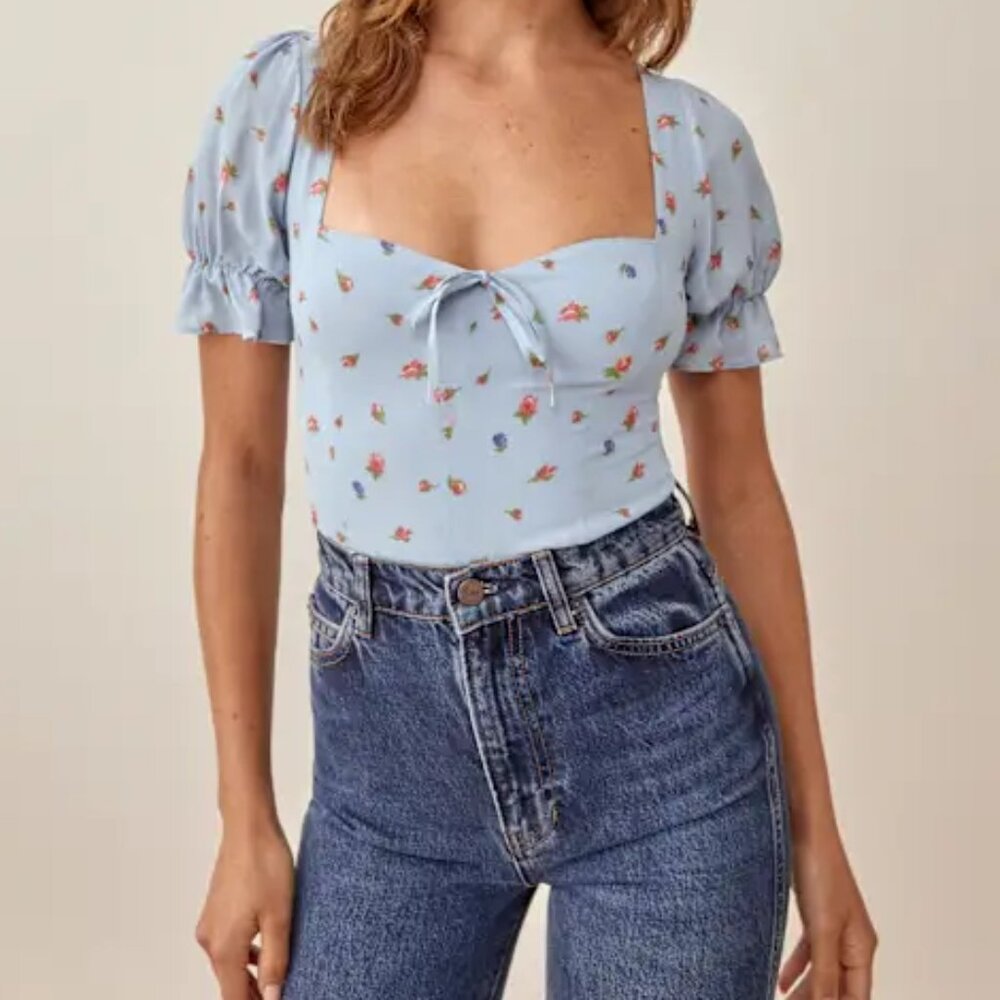 Reformation Delevan Top in Beau